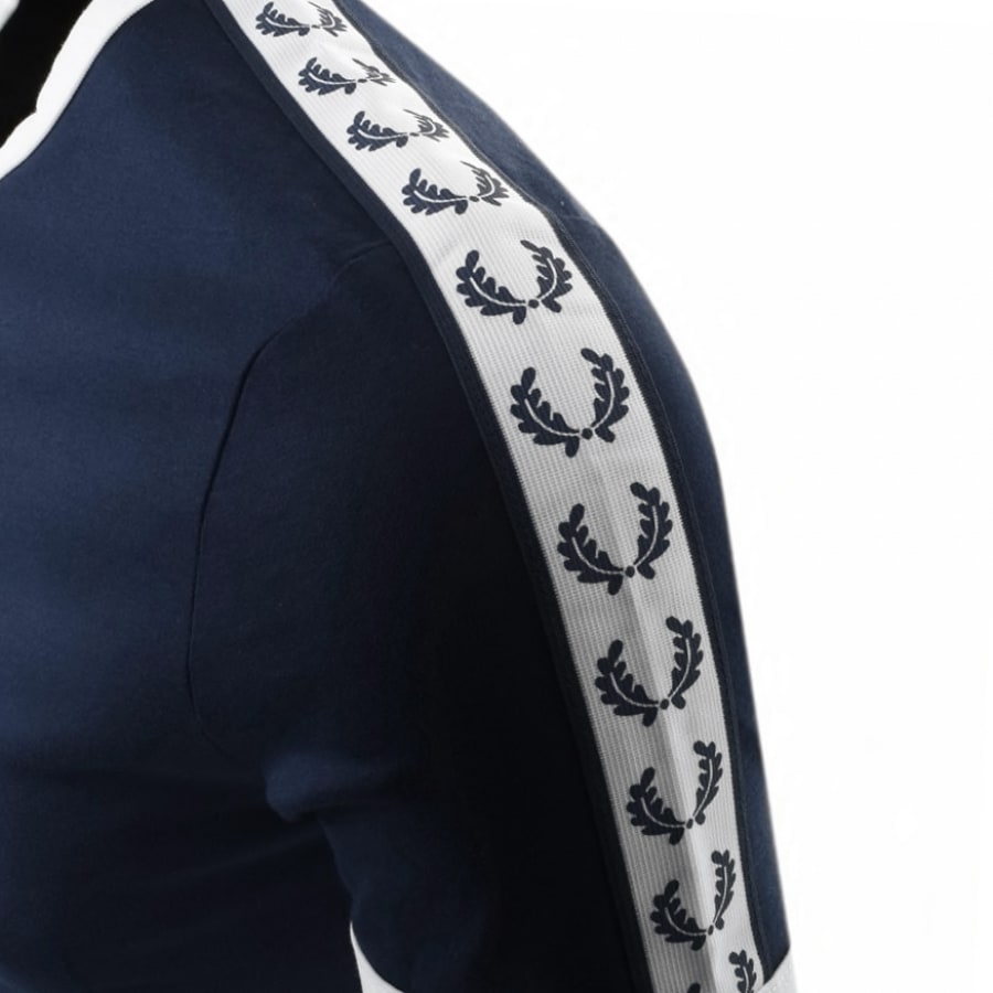 Alternative Image for ProductFred Perry Taped Ringer T Shirt Blue3